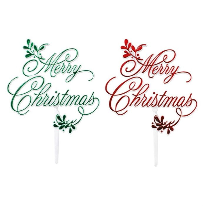 Culpitt Taarttopper Merry Chrismas Mistletoe 90mm