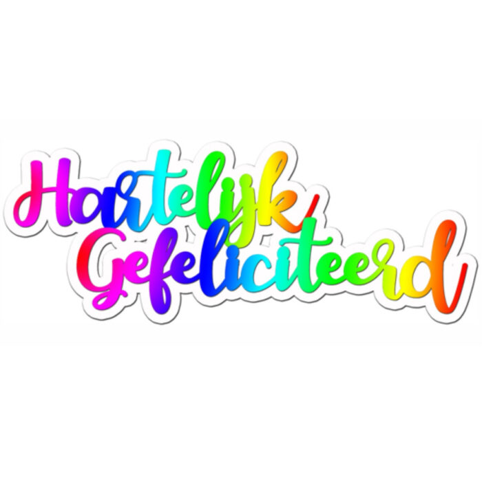 Taartdecoratie Hartelijk Gefeliciteerd