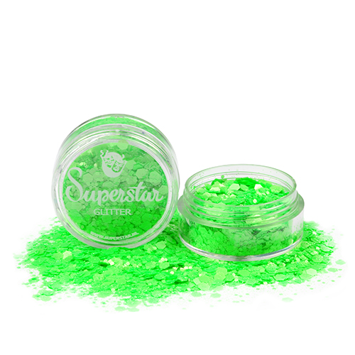 Superstar Chunky Glitters - Fluorescent Green 8ml