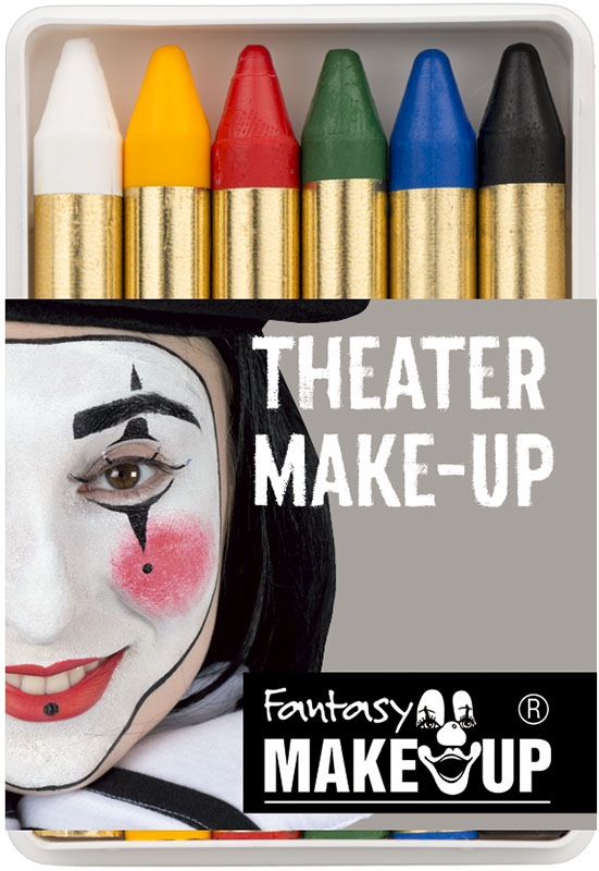 Fantasy schmink Theater Make-Up stiften set/6