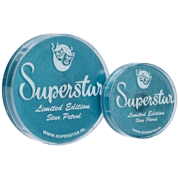 Superstar Aqua Face- and Bodypaint - Star Petrol Blue (shimmer)