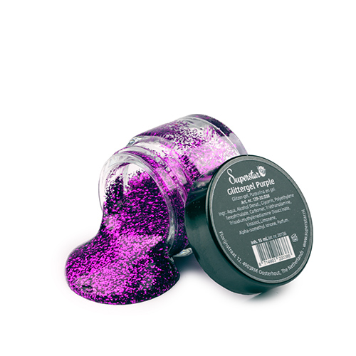 Superstar Glittergel - Purple 15ml