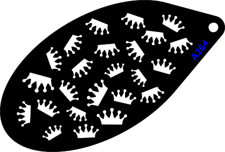 Schmink Sjabloon ovaal – A264 kroontjes koningsdag kingsday