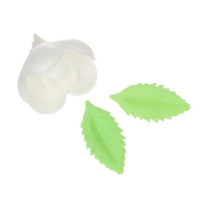 FunCakes Eetbare Papieren Bloemen Tulp & Blaadjes pk/12 - Afbeelding 2