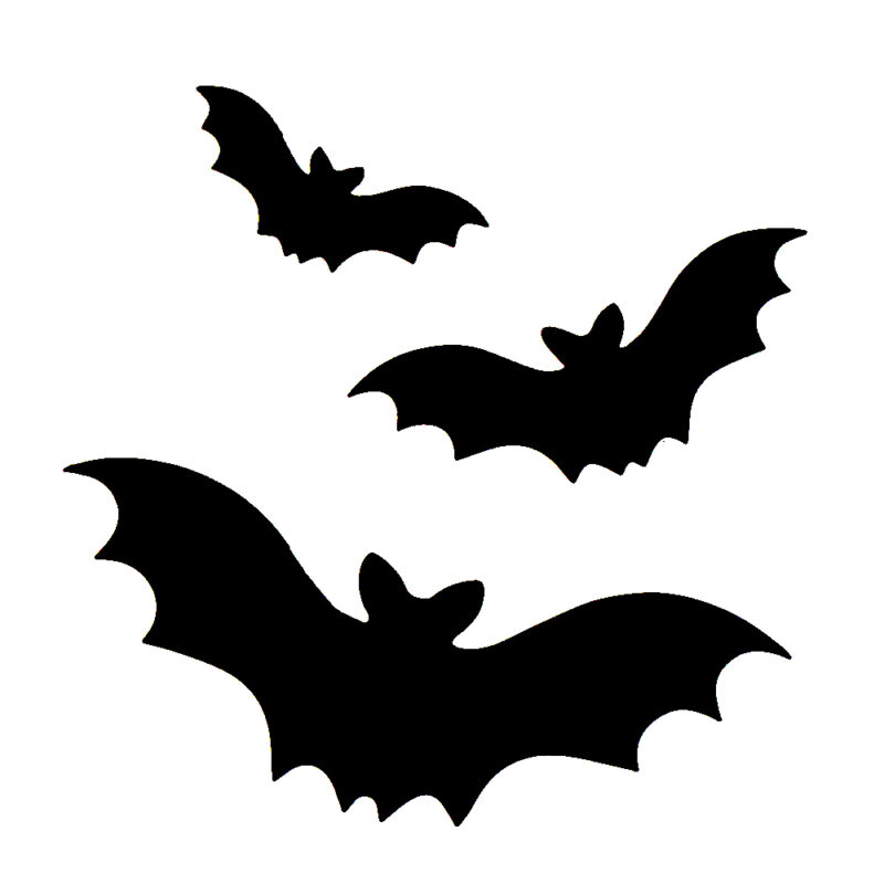 Superstar Glitter Tattoo Stencil Bat Trio